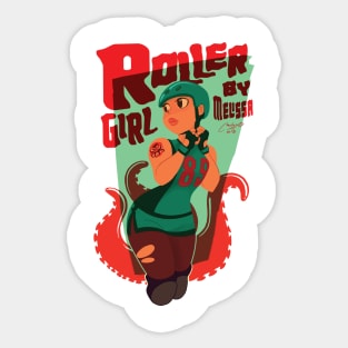 roller girl Sticker